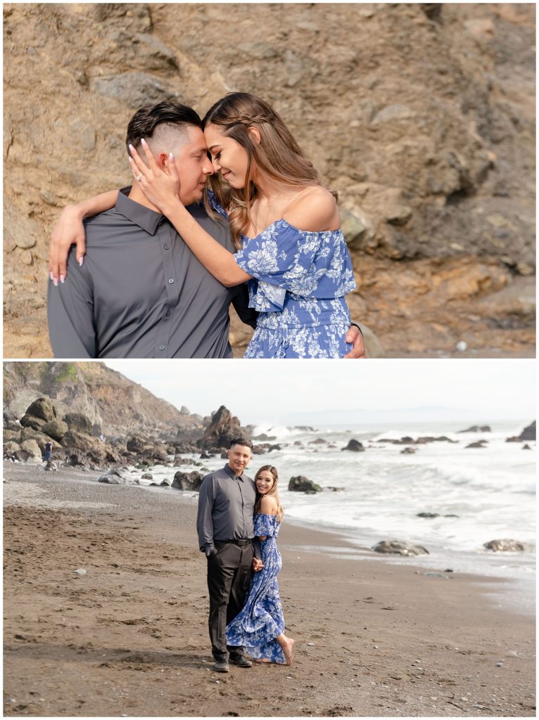 muir beach muir wood engagement session jen vazquez photography