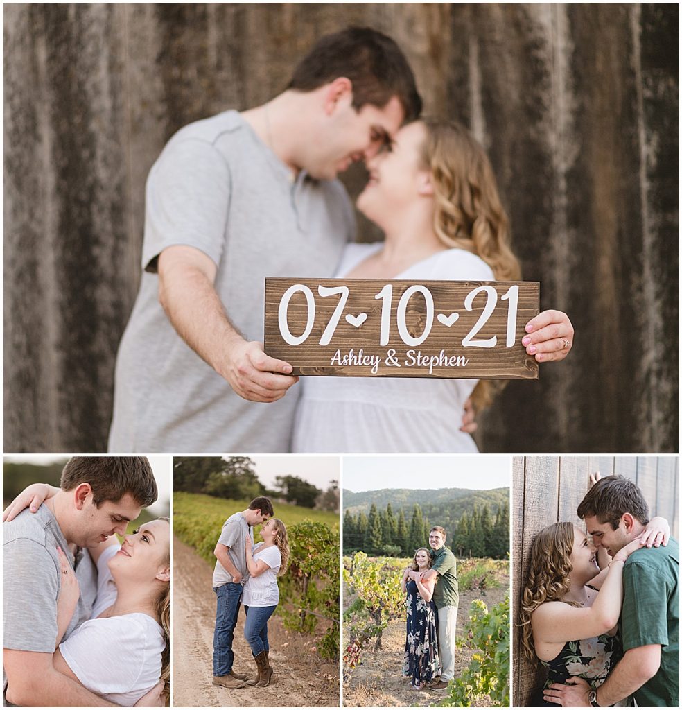 Fortino Winery Engagement Session with Ashley and Stephen in Gilroy, California by Jen Vazquez Photography