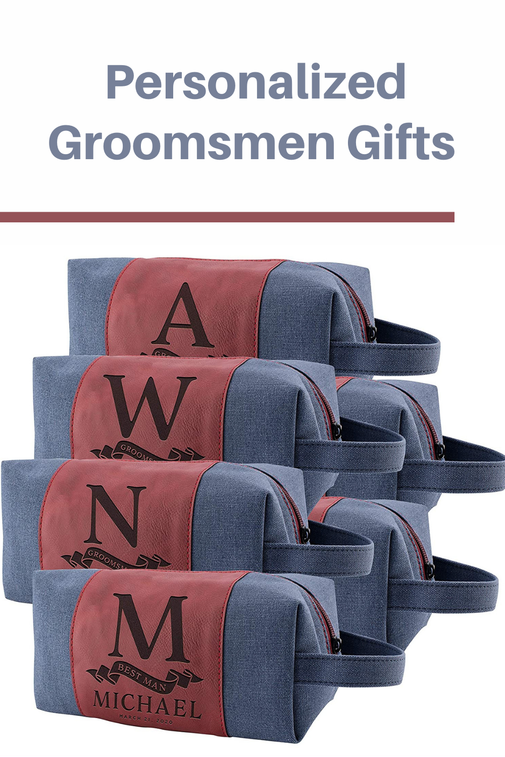 Groomsmen Toiletry Bag 6 Groomsmen Toiletry Bag