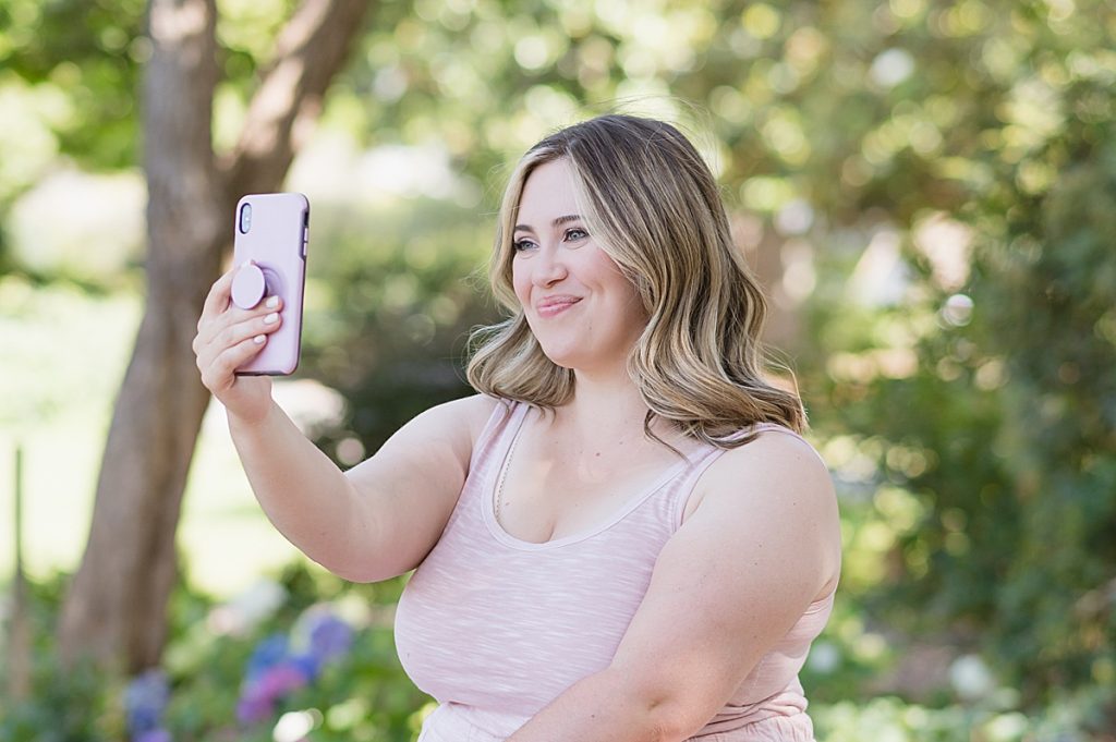hair and makeup artist Branding Session Kim Baker Gomez at Elizabeth Gamble Gardens in Palo Alto California by Jen Vazquez Photography_