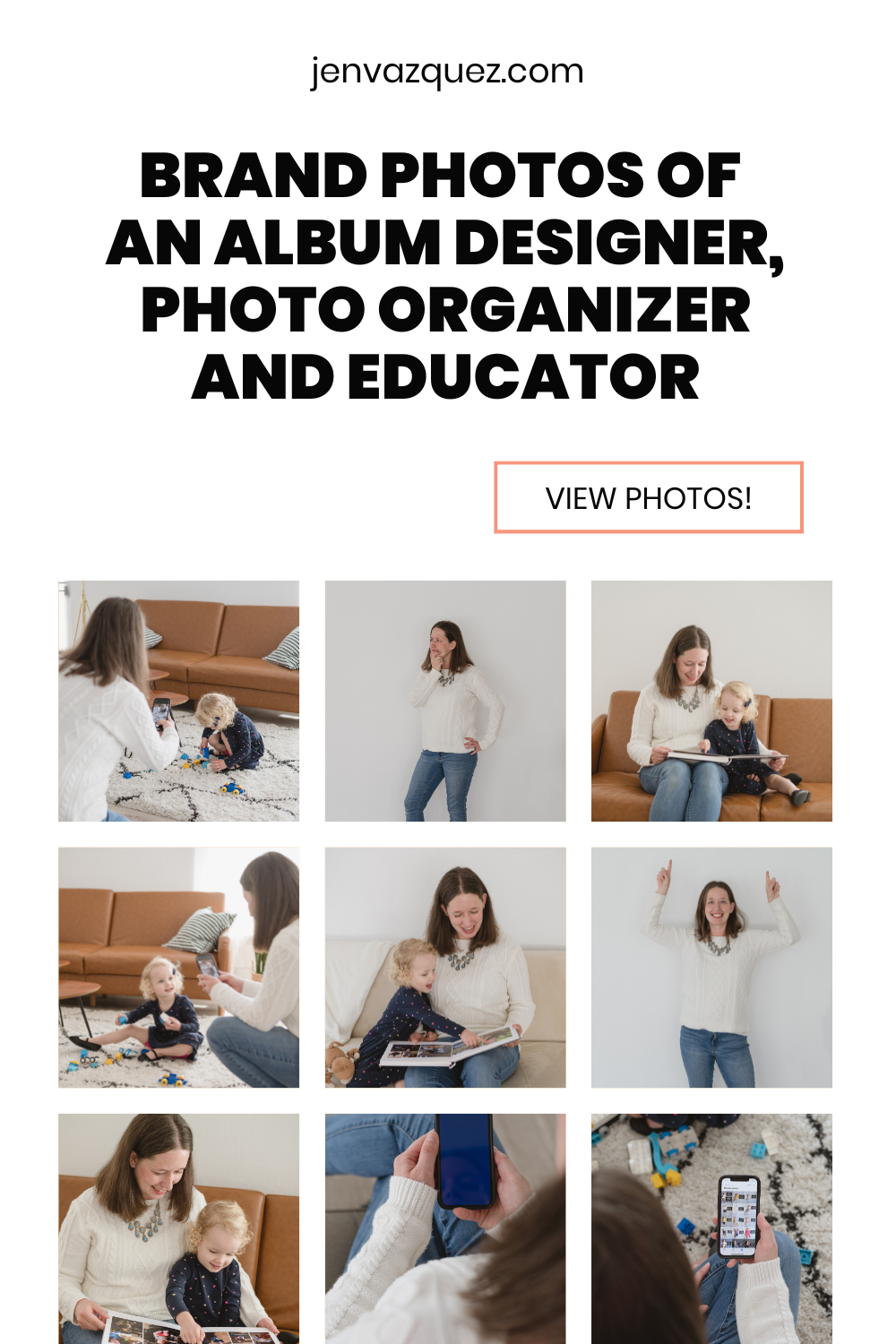 Branding Photos Denise Brinkman Photo Organizer, Album Creator + Educator by Jen Vazquez Photography 11 Branding Photos Denise Brinkman Photo Organizer, Album Creator + Educator by Jen Vazquez Photography