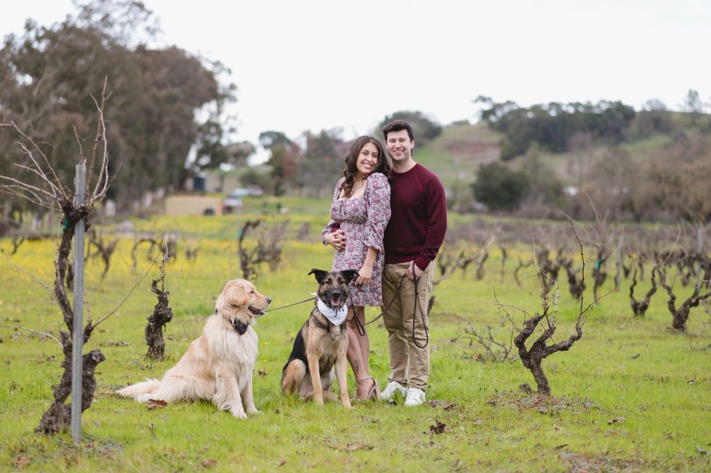 Fortino Winery Engagement Session with Kassandra and Kevin