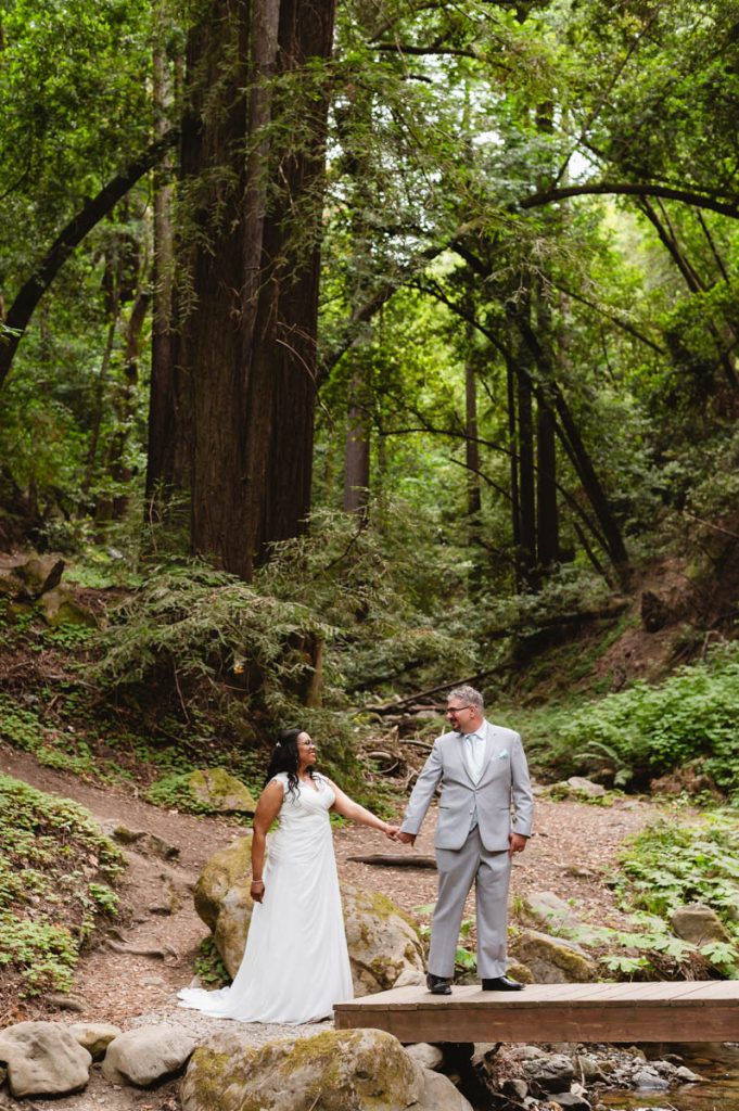 -Intimate Summer Wedding in the Woods at Saratoga Springs California by Jen Vazquez Photography California Elopement and Intimate Wedding Photographer