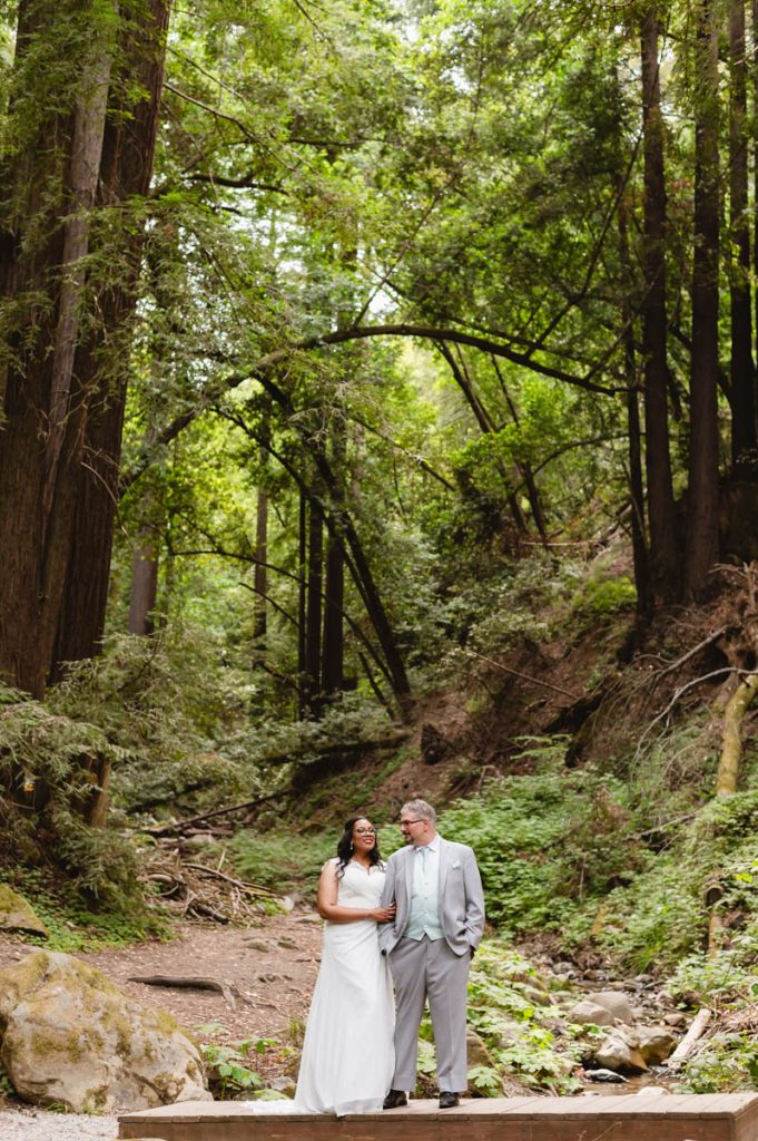 -Intimate Summer Wedding in the Woods at Saratoga Springs California by Jen Vazquez Photography California Elopement and Intimate Wedding Photographer