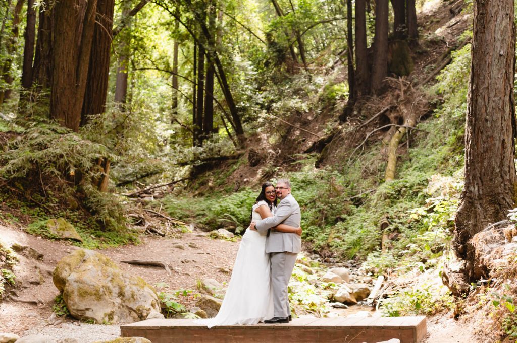 -Intimate Summer Wedding in the Woods at Saratoga Springs California by Jen Vazquez Photography California Elopement and Intimate Wedding Photographer