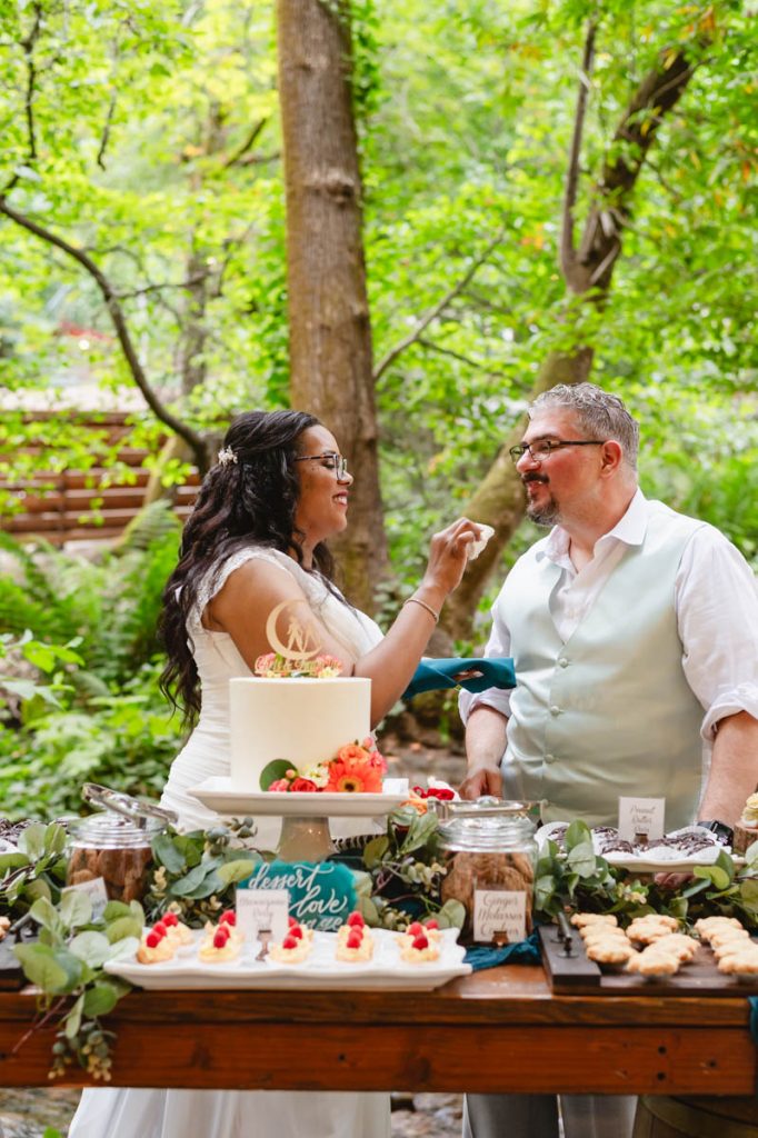 -Intimate Summer Wedding in the Woods at Saratoga Springs California by Jen Vazquez Photography California Elopement and Intimate Wedding Photographer