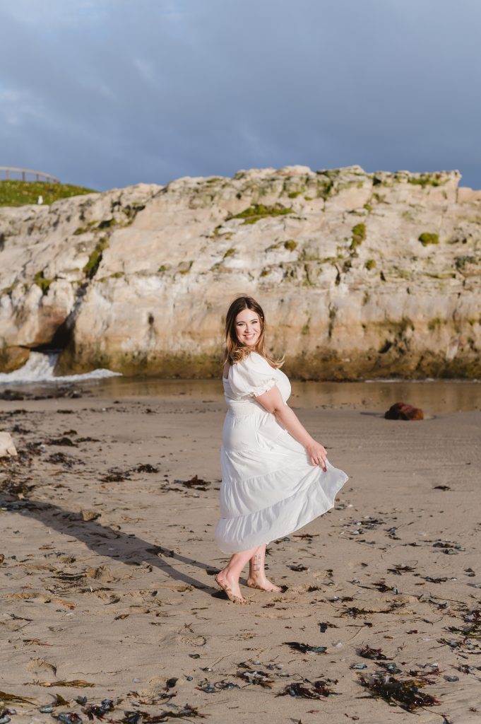 brand photos at Natural Bridges Beach in Santa Cruz by Jen Vazquez Photography