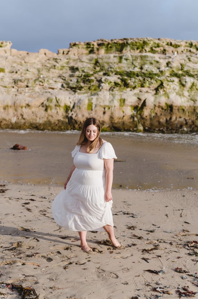 brand photos at Natural Bridges Beach in Santa Cruz by Jen Vazquez Photography