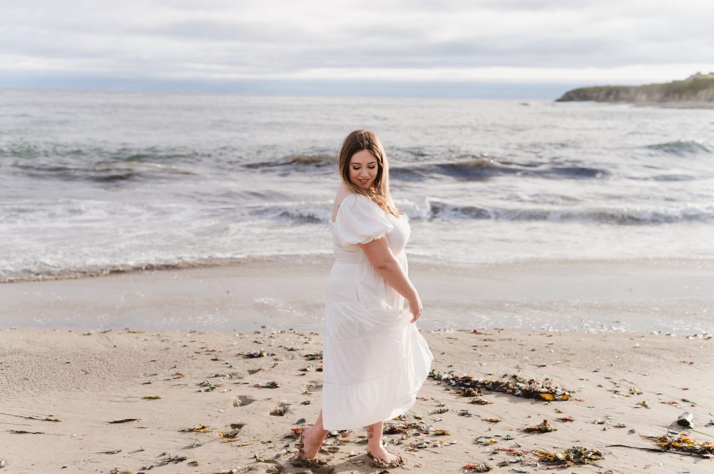 Personal brand photography at Natural Bridges Beach in Santa Cruz by Jen Vazquez Photography