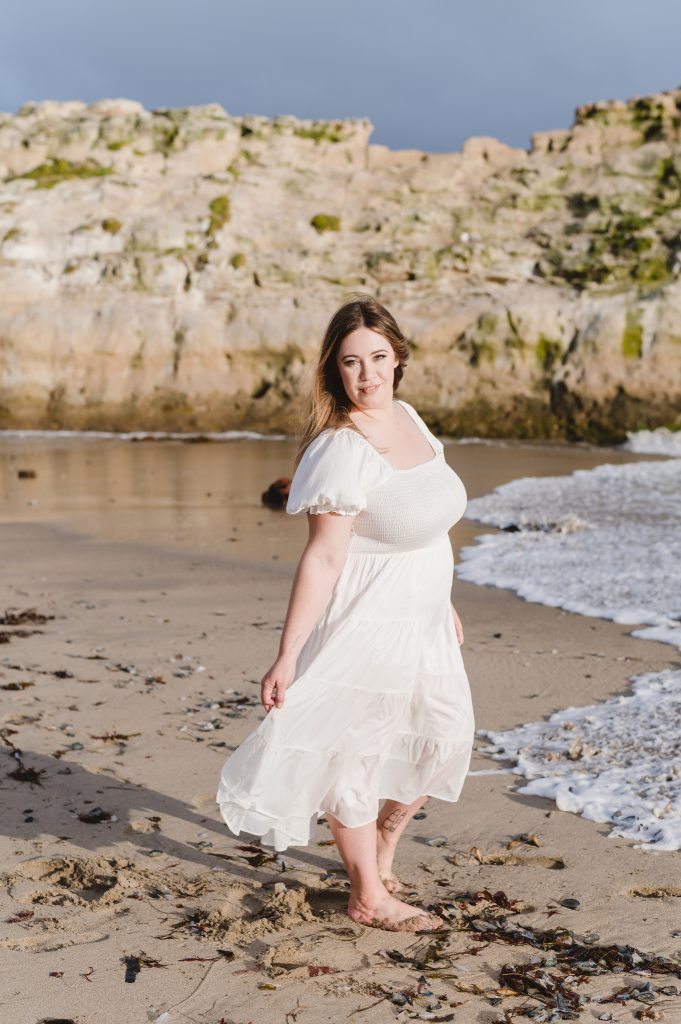 Personal brand photography at Natural Bridges Beach in Santa Cruz by Jen Vazquez Photography