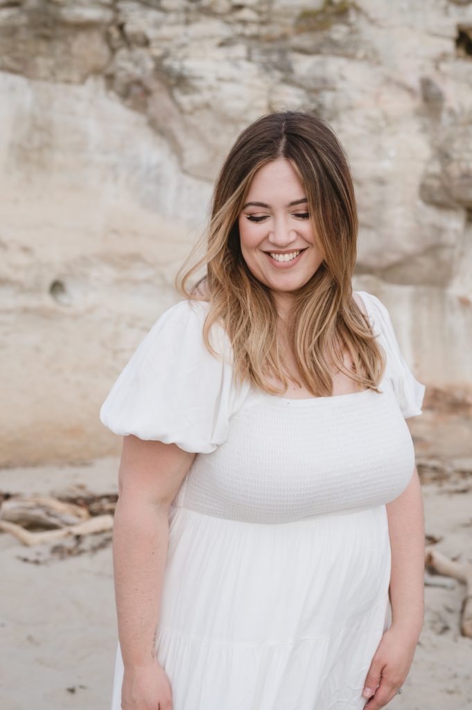 brand photos at Natural Bridges Beach in Santa Cruz by Jen Vazquez Photography