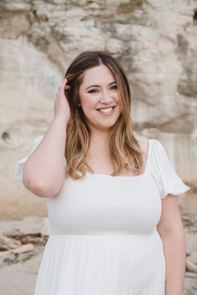 Personal brand photography at Natural Bridges Beach in Santa Cruz by Jen Vazquez Photography
