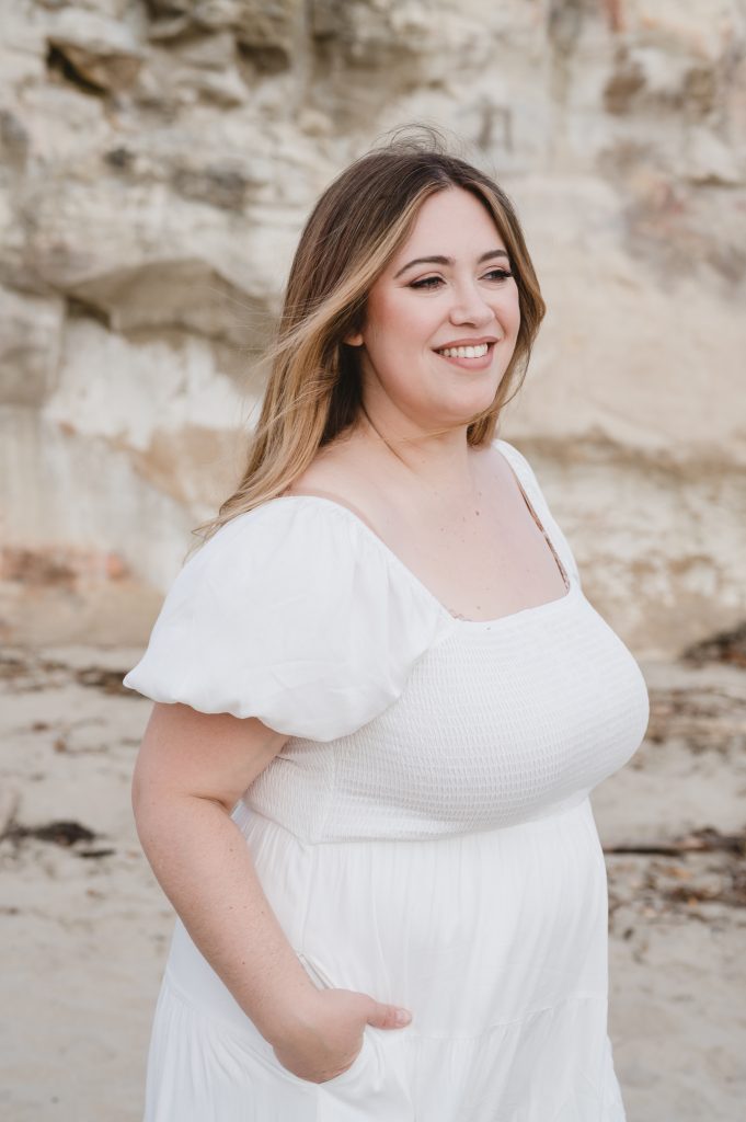 Personal brand photography at Natural Bridges Beach in Santa Cruz by Jen Vazquez Photography