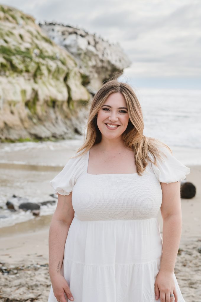 Personal brand photography at Natural Bridges Beach in Santa Cruz by Jen Vazquez Photography
