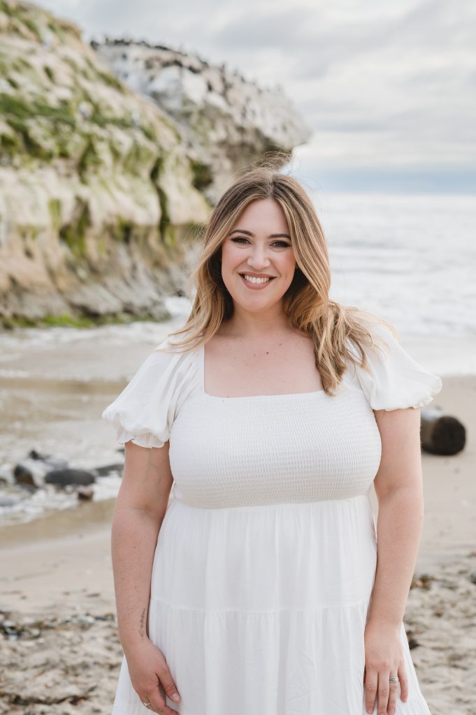 brand photos at Natural Bridges Beach in Santa Cruz by Jen Vazquez Photography